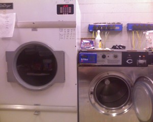 Washer and Dryer in Minor League Laundry Room