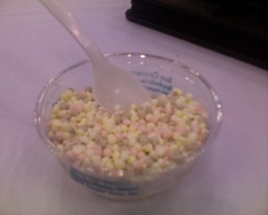 One of my many Dippin' Dots...this is banana split