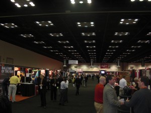 Baseball Trade Show view of one of the many aisles